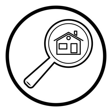 Çember Küre Ampul Belgesi Düz Simgesi Beyaz Arkaplanda İzole Edildi