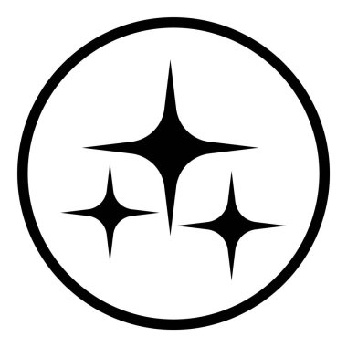 Çember Küre Ampul Belgesi Düz Simgesi Beyaz Arkaplanda İzole Edildi