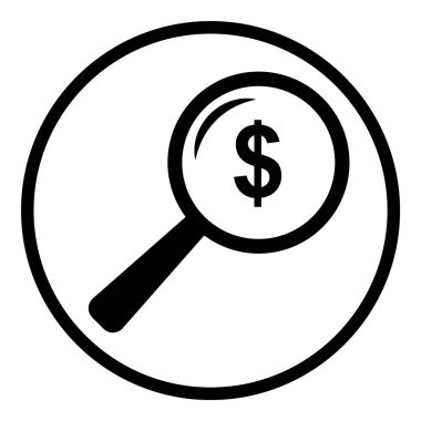 Çember Küre Ampul Belgesi Düz Simgesi Beyaz Arkaplanda İzole Edildi