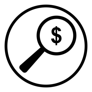 Çember Küre Ampul Belgesi Düz Simgesi Beyaz Arkaplanda İzole Edildi