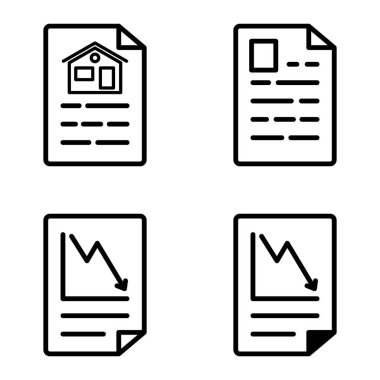 Doktor 1-2 Düz Simge Seti Beyaz Arkaplanda İzole Edildi