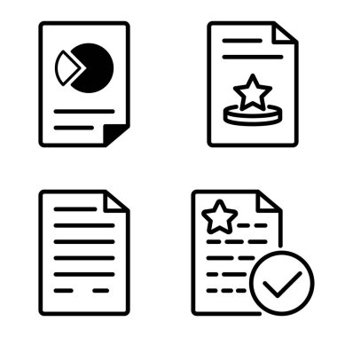 Doktor 1-2 Düz Simge Seti Beyaz Arkaplanda İzole Edildi