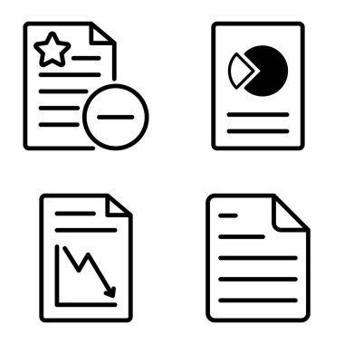 Doktor 1-2 Düz Simge Seti Beyaz Arkaplanda İzole Edildi