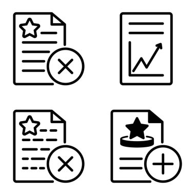 Doktor 1-2 Düz Simge Seti Beyaz Arkaplanda İzole Edildi