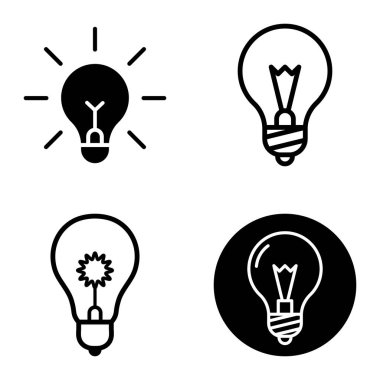 Ampuller 1-3 Düz Simge Seti Beyaz Arkaplanda İzole Edildi