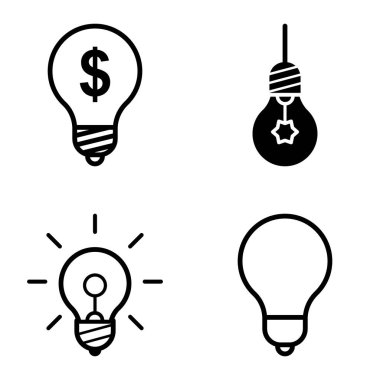 Ampuller 1-3 Düz Simge Seti Beyaz Arkaplanda İzole Edildi