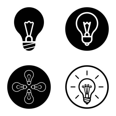 Ampuller 1-3 Düz Simge Seti Beyaz Arkaplanda İzole Edildi