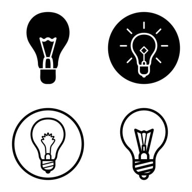 Ampuller 1-3 Düz Simge Seti Beyaz Arkaplanda İzole Edildi