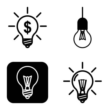 Ampuller 1-3 Düz Simge Seti Beyaz Arkaplanda İzole Edildi