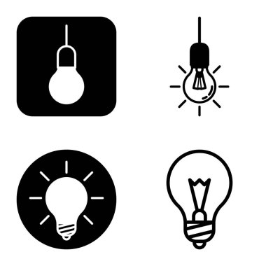 Ampuller 1-3 Düz Simge Seti Beyaz Arkaplanda İzole Edildi