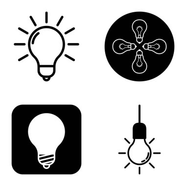 Ampuller 1-3 Düz Simge Seti Beyaz Arkaplanda İzole Edildi