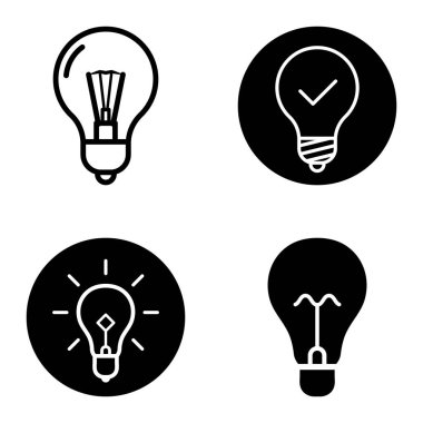 Ampuller 1-3 Düz Simge Seti Beyaz Arkaplanda İzole Edildi