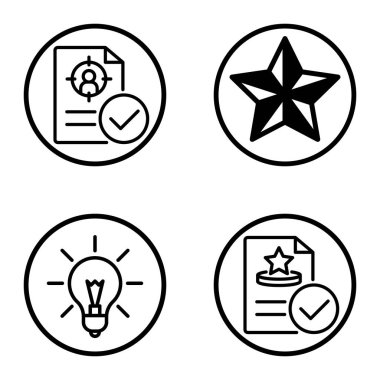 Daireler 1-2 Düz Simge Seti Beyaz Arkaplanda İzole Edildi