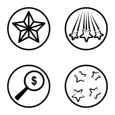 Daireler 1-2 Düz Simge Seti Beyaz Arkaplanda İzole Edildi