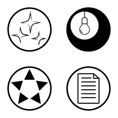 Daireler 1-2 Düz Simge Seti Beyaz Arkaplanda İzole Edildi