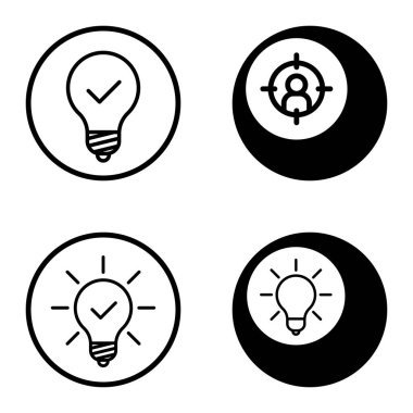 Daireler 1-2 Düz Simge Seti Beyaz Arkaplanda İzole Edildi