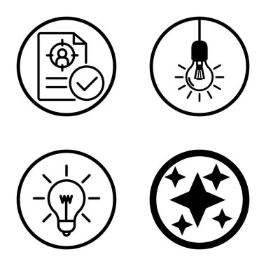 Daireler 1-2 Düz Simge Seti Beyaz Arkaplanda İzole Edildi