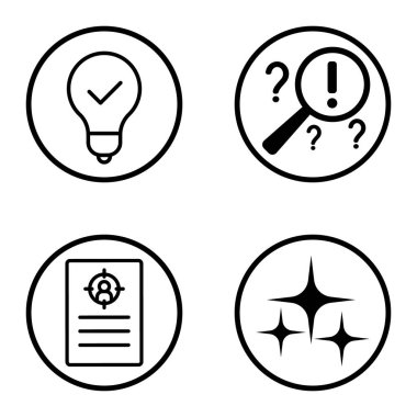 Daireler 1-2 Düz Simge Seti Beyaz Arkaplanda İzole Edildi