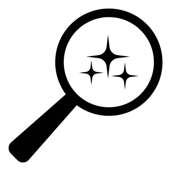 Search Magnifier Icon Flat Icon Isolated White Background — Stock Vector