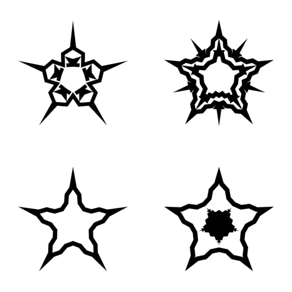 Set Iconos Planos Wavestar Aislados Sobre Fondo Blanco — Vector de stock