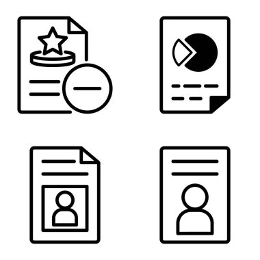 Doktor 1-2 Düz Simge Seti Beyaz Arkaplanda İzole Edildi