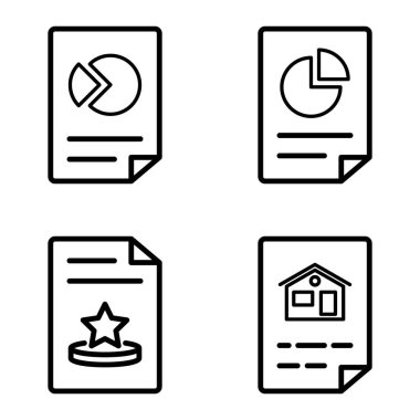 Doktor 1-2 Düz Simge Seti Beyaz Arkaplanda İzole Edildi