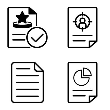 Doktor 1-2 Düz Simge Seti Beyaz Arkaplanda İzole Edildi