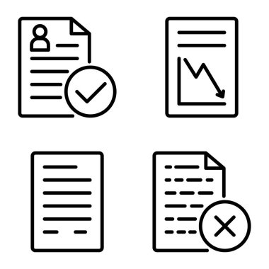Doktor 1-2 Düz Simge Seti Beyaz Arkaplanda İzole Edildi