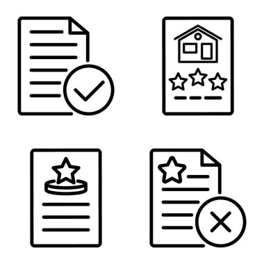 Doktor 1-2 Düz Simge Seti Beyaz Arkaplanda İzole Edildi