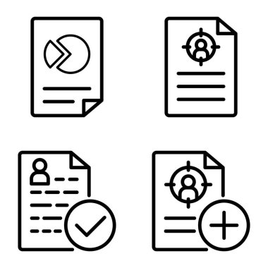 Doktor 1-2 Düz Simge Seti Beyaz Arkaplanda İzole Edildi