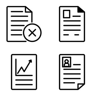 Doktor 1-2 Düz Simge Seti Beyaz Arkaplanda İzole Edildi