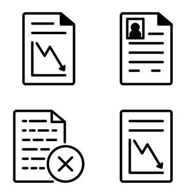 Doktor 1-2 Düz Simge Seti Beyaz Arkaplanda İzole Edildi
