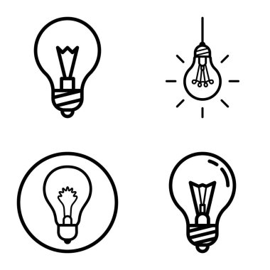 Ampuller 1-3 Düz Simge Seti Beyaz Arkaplanda İzole Edildi