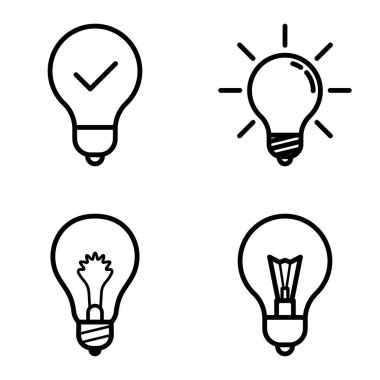 Ampuller 1-3 Düz Simge Seti Beyaz Arkaplanda İzole Edildi