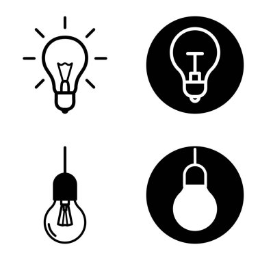 Ampuller 1-3 Düz Simge Seti Beyaz Arkaplanda İzole Edildi