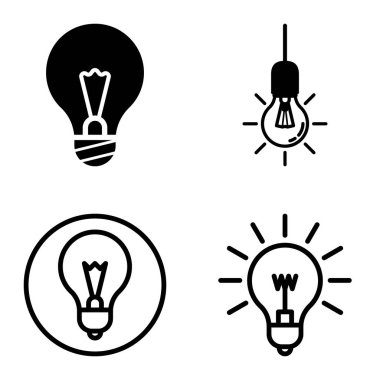 Ampuller 1-3 Düz Simge Seti Beyaz Arkaplanda İzole Edildi