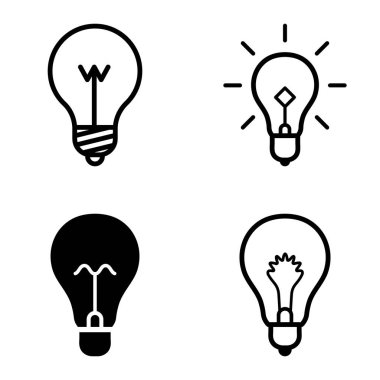 Ampuller 1-3 Düz Simge Seti Beyaz Arkaplanda İzole Edildi