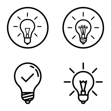 Ampuller 1-3 Düz Simge Seti Beyaz Arkaplanda İzole Edildi