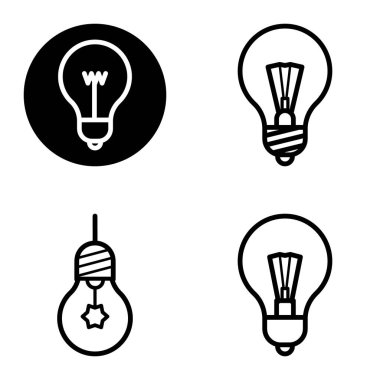 Ampuller 1-3 Düz Simge Seti Beyaz Arkaplanda İzole Edildi