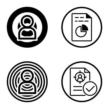 Daireler 1-2 Düz Simge Seti Beyaz Arkaplanda İzole Edildi