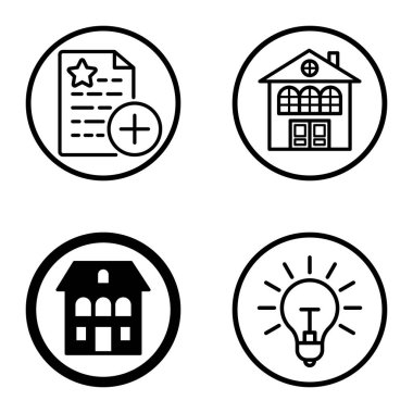 Daireler 1-2 Düz Simge Seti Beyaz Arkaplanda İzole Edildi