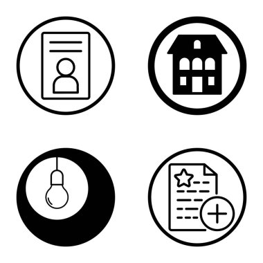 Daireler 1-2 Düz Simge Seti Beyaz Arkaplanda İzole Edildi