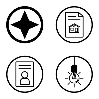 Daireler 1-2 Düz Simge Seti Beyaz Arkaplanda İzole Edildi