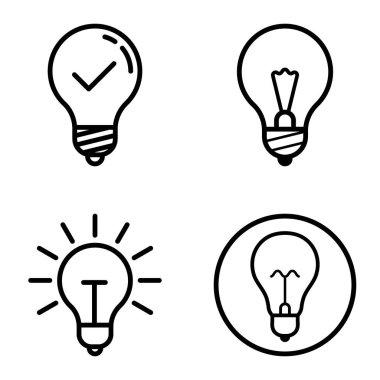 Ampuller 1-3 Düz Simge Seti Beyaz Arkaplanda İzole Edildi