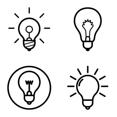 Ampuller 1-3 Düz Simge Seti Beyaz Arkaplanda İzole Edildi