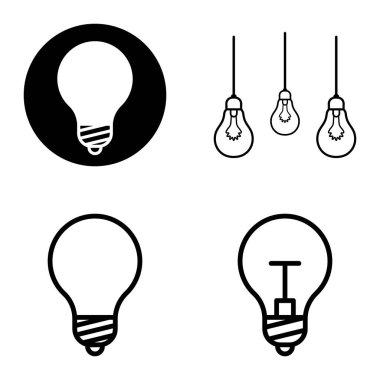 Ampuller 1-3 Düz Simge Seti Beyaz Arkaplanda İzole Edildi