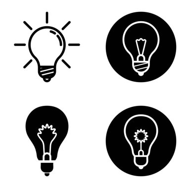 Ampuller 1-3 Düz Simge Seti Beyaz Arkaplanda İzole Edildi