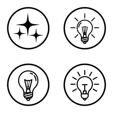 Daireler 1-2 Düz Simge Seti Beyaz Arkaplanda İzole Edildi