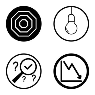 Daireler 1-2 Düz Simge Seti Beyaz Arkaplanda İzole Edildi