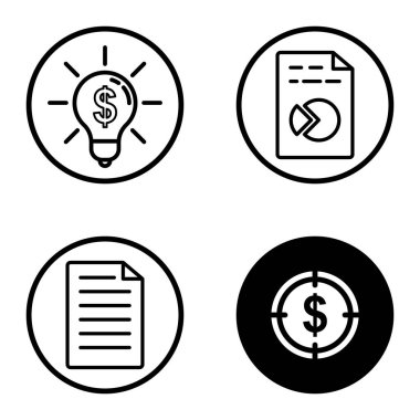 Daireler 1-2 Düz Simge Seti Beyaz Arkaplanda İzole Edildi